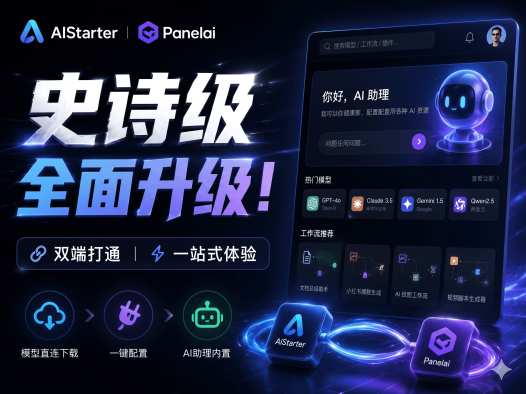 AIStarter 史诗级升级即将到来！熊哥坚持两年：PanelAI 9月正式版上线后，AIStarter 一两个月内重构完成，早享受永久订阅